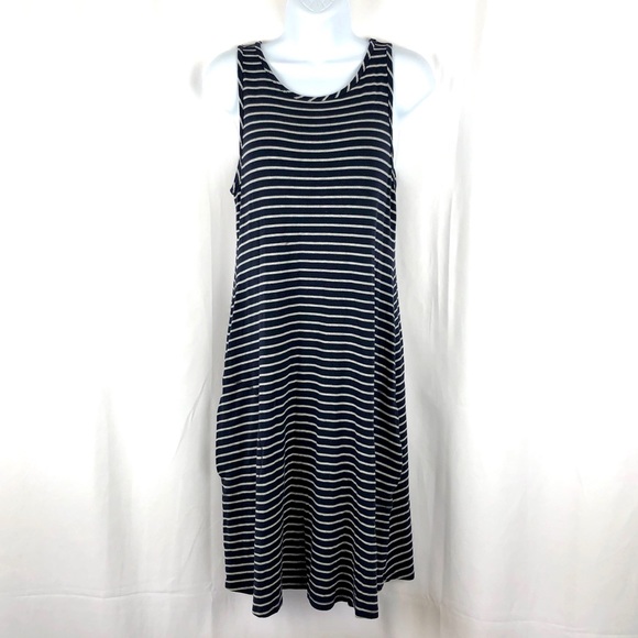 Athleta Dresses & Skirts - Athleta striped knit tank dress with pockets S